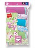 6-Pack Hanes Girls P6 Fashion Brief P636DA