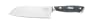 Daniel Boulud 6.5 Inch Hollow Ground Santoku Knife, Black Handle