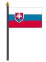Slovakia Flag Rayon On Staff 4 in. x 6 in.