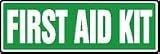FIRST AID KIT 4 x 12 Adhesive Vinyl Sign