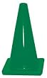 12" Bright Traffic Cone - Green - Sports Team Practice - Set of Two (2)