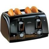 Sunbeam 4 Slice Wide Slot Toaster Blk 3911-100