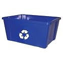 Kitchen Recycling Bin (Blue) (6.5"H x 10.5"W x 13"D)