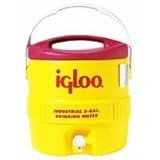 400 Series Coolers - 3gal red/yellow coolerplastic ind