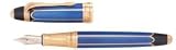 Michel Perchin Pen - Blue with Gold Metropolitan Fountain Pen