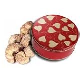 1 and 1/2 lb Bavarian Style Cinnamon Roasted Cashews Tin - Sweet Hearts