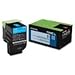 Lexmark™ 70C1HC0 High-Yield Cyan Toner Cartridge