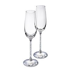 SWAROVSKI PR OF TOASTING FLUTES On Sale