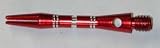 Striped Red Aluminum Shafts - 3 Sets, 2BA Ex-Short Length, AR1