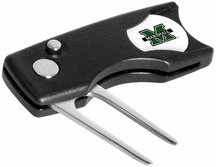 Marshall Thundering Herd Spring Action Divot Tool With Golf Ball Marker Of 2)