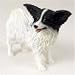 Papillon, Black/White Original Dog Figurine (4in-5in)