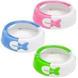 21JQsXhs0vL. SL160  Bamboo Feed & Toss 12oz Pink Cat Bowl with 2 Disposable Liners