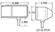 Truck-Lite Universal Snow Plow/ATL Lamp, RH 80820