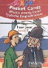 Eigenschaften Ensslin im Arena Verlag / BINGO Pocket Cards : What's a wrong here? Typische Englischfehler für das zweite Unterrichtsjahr