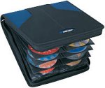 cdProjects EI2WO3 CD Wallet (128 Capacity, Nylon, Blue/Black)