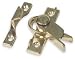 Battalion 1HFL5 Window Sash Lock, Brass, 3 1/2 In L