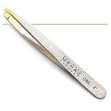 Mehaz Slanted Gold-Tipped Tweezer 4 Inch