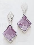 Silver Amethyst Earrings - SW135