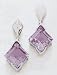 Silver Amethyst Earrings - SW135