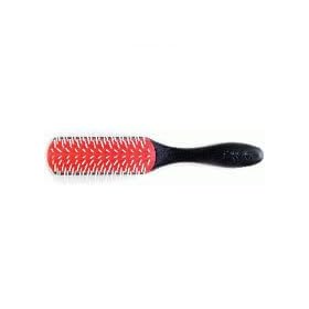 Denman - Freeflow D41N - Brosse � cheveux - Manche noir mat - Coussinet blanc - 9 rangs (Import Allemagne)
