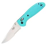Mini Griptilian w/Thumb Stud, Drop Point, Blue, ComboEdge