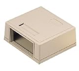 Cables To Go Snap-In Module Surface Mount Box - Surface mount box - ivory - 2 ports