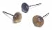 MOUNTED CUP BRUSH 9/16" DIAMETER BRASS 3/32" MANDREL BOX OF 12