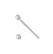Silver Ball Nose Stud - 1.8 mm End Ball - Sold as a Pair