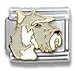   - Clearly Charming Schnauzer Dog Breed Canine Collection Italian Charm 18k Gold by Casa D'Oro