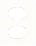 Multi-opening arctic white oval mat board fits 11x14 frame displays 4x6 print