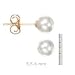 14k Gold 5.5-6mm Cultured Pearl Stud Earring