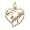 #1 Daughter Charm - 10K Yellow Gold