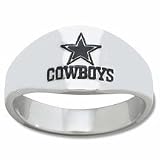 Dallas Cowboys Logo Men's Enamel Band Ring (Size 10)