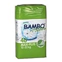 Bambo® Nature Chlorine-Free Eco-Friendly Baby Diapers (Maxi+ - Fits 26.5 to 48.5 lbs - Size 4+) - 46/Bg
