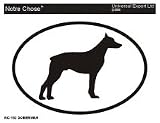 DOBERMAN Oval Bumper Sticker