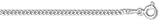 Sterling Silver 7 Inch X 2.0 mm Curb Chain Bracelet - Italian - O Ring Clasp