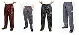 Chef Revival E-Z Fit Chef Pants Cotton, size MEDIUM - Red Gray Soho Stripe - Red Gray Soho Stripe