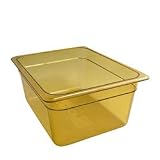 H-Pans Food Pan Half Size - 6 Deep Amber