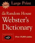 Random House Webster's Dictionary--Large Print Edition (HC) under Large Print in The Books Store