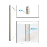 YKK　歩行補助用手すり　パルトナーUDフェンス（自立タイプ）　標準柱・湿式用　T100 　プラチナステン