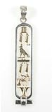 Egyptian PEACE Cartouche - Open Style in Silver, Gold or Silver with Gold