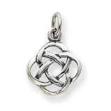 Sterling Silver Antiqued Celtic Knot Charm