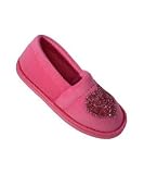 Heart Fuchsia Slippers Size2/3