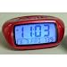 Outdoor Living : Equity Digital LCD Calendar Alarm with Indoor Temperature - Metallic Red Case