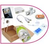 U-Bop // Free Delivery On Everything // U-Bop White Ultimate Accessories Box (Plus 3 in 1 USB Charging & Data Kit) - Apple iPod Classic - Includes 7 items: iPod Classic Flip Case, Advanced Screen Protector, Amplified Speaker System, Bud Earphone Covers, Audio Sharing Cable, Coloured Stereo Earphones, Multi Channel FM Transmitter (UK)