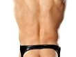 Show Off Yours in These Male Power Backless Pleather Hipsters for Men! (cropped picture, straps go under as well)