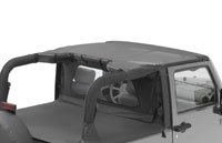 07 Jeep Wrangler Strapless Jeep Bikini Top - Black Diamond
