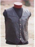Genuine Leather Vest - Medium
