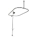 American Bath Factory F5-4200-OB Bathtub End Shower Enclosure, Old World Bronze