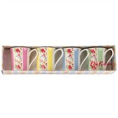 Churchill China Cath Kidston, Gingham Boxset of 4 Mugs